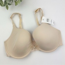 Le Mystere Sophia Lace T-Back Bra in Almond Size 34DDD