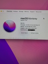 2013 Apple Mac Pro 6 Core Xeon E5 D700 3.5Ghz 32GB 1TB SSD,