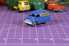 Matchbox/Lesney regular wheel No 25a blue Bedford Dunlop Van diecast round axles