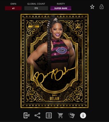 DIGITAL Topps WWE Slam 21 - SIGNATURE SERIES Gold - BIANCA BELAIR 771cc