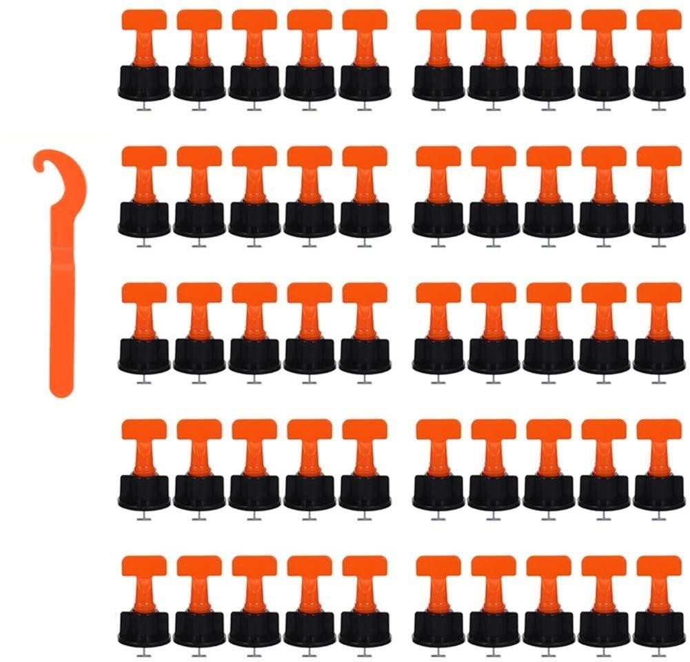 Tile Leveling System 100pcs Reusable Tile Levelers T-Pin Walls & Floors Set