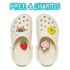 Crocs Classic Clog Bone Unisex Adult Slip-On Sandals Slippers Comfortable Shoes