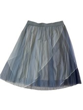 Metrowear Blue Skirt, Frilly, Fairy, Soft Gauze, Cottage Core, Tutu-Women  s XL