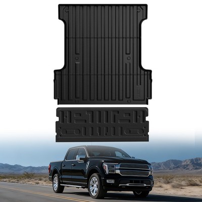5.5 Ft Bed Mat & Tailgate Mat for Ford F-150 2024-2026 TPE Bed Tailgate Liner