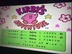 Kirby's Adventure (Nintendo NES, 1993) W/ Box Inserts TESTED & SAVES - NO MANUAL