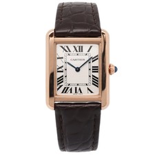 Cartier Tank Solo 24x30.5mm 18K Rose Gold Steel Quartz Unisex Watch W5200024
