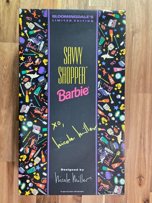 Signed Barbie Savvy Shopper Doll Bloomingdale's Limited Edition Mattel 12152