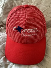 NISSIN CAP Red Plaid COWGIRL COMPANY, You Go Girl  BASEBALL CAP / HAT