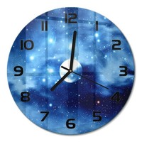 Stilvolle Wanduhr Mit FließEnden Zeigern Vollmond Schwarze Zeiger Fi30 Cm