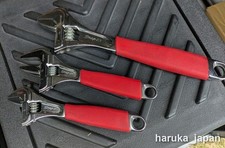 Snap-on Flank Drive Plus Adjustable Wrench 3pc Set Used Snap-on Flank Drive Plus Adjustable Wrench 3pc Set Used