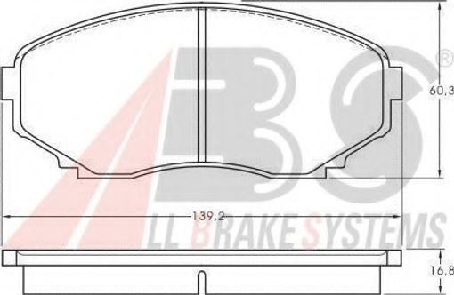 Fits A.B.S. 36995 Brake Pad Set, disc brake  ⭐UK Stock⭐