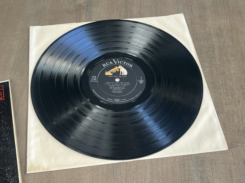Mr Lucky Henry Mancini Vinyl LP LPM-2198 Original 12" Soundtrack Jazz OST Album Foto 4 de 4