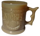 Vintage Whataburger Nickel Coffee Caramel Milk Glass Mug collectible