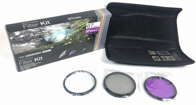 Vivitar 67mm Multi Coated 3 Piece Filter Kit UV CPL FLD VIV-FK3 + Filter Wallet