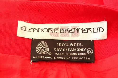 Eleanor Brenner Womens 12 L Jacket 100% Fine Wool Red Vintage 80s Dolman Sleeve - Picture 3 of 7