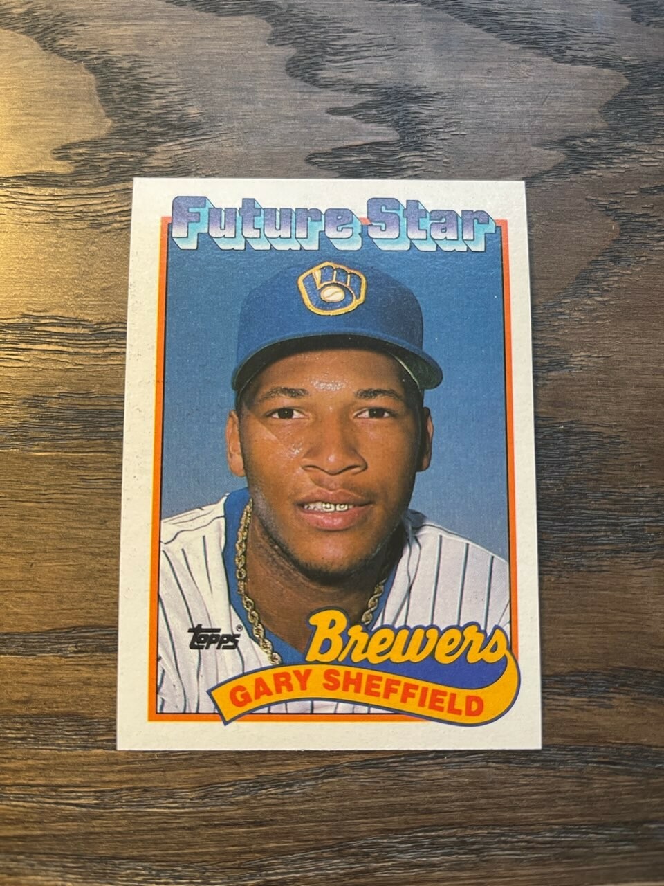 1989 Topps Gary Sheffield Milwaukee Brewers #343 Future Star (Rookie) Card