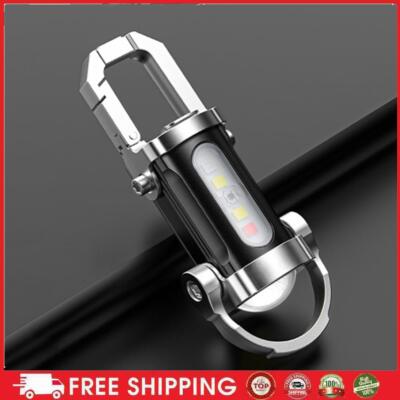 K- Portable Keychain Torch Multifunctional USB Rechargeable for Outdoor Emergenc