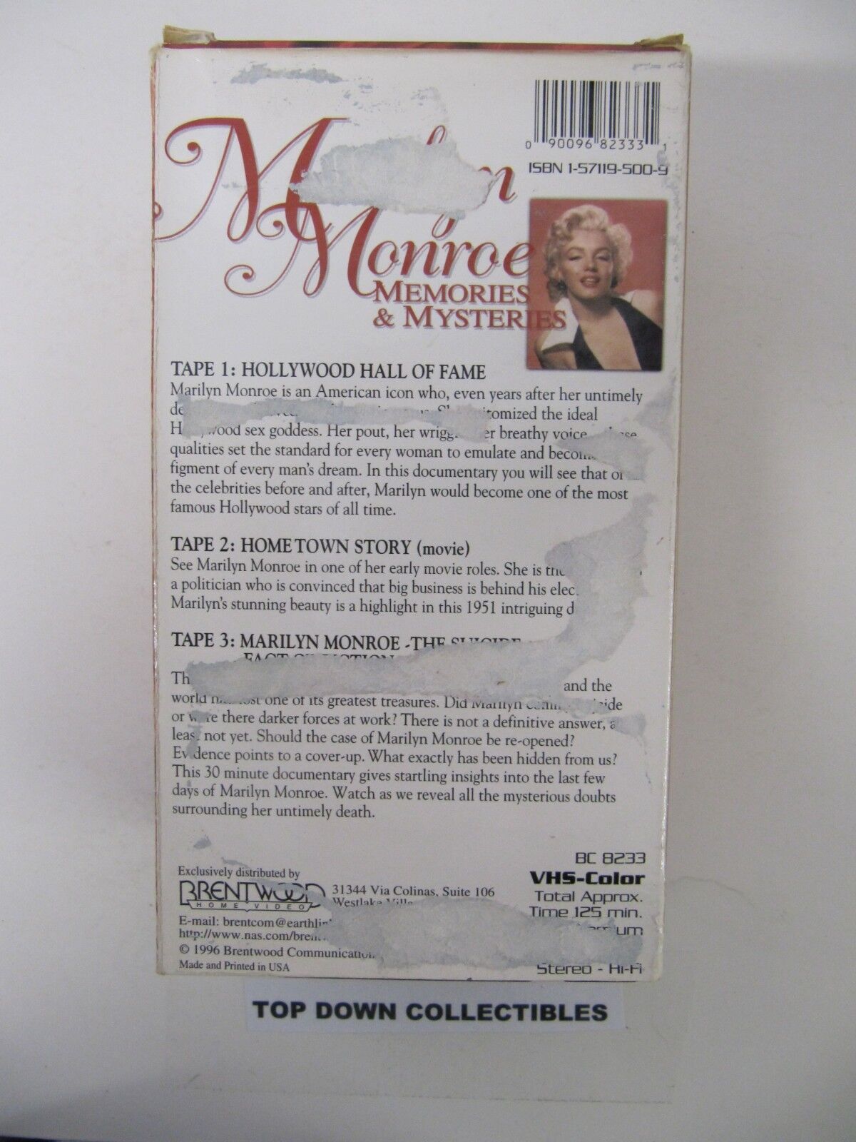 Marilyn Monroe, Memories andamp; Mysteries 3 Box Set VHS Movies eBay image