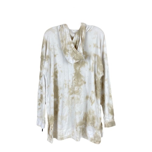 Calvin Klein Performance Womens Beige Waffle Hoodie Pullover Sweater Plus 1X - Picture 2 of 6