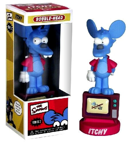 Simpsons ITCHY bobble-head Funko Wacky Wobbler | eBay