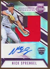 2017 Nick Sprengel Panini ELITE EXTRA EDITION  RC AUTO / JERSEY RELIC #22/25