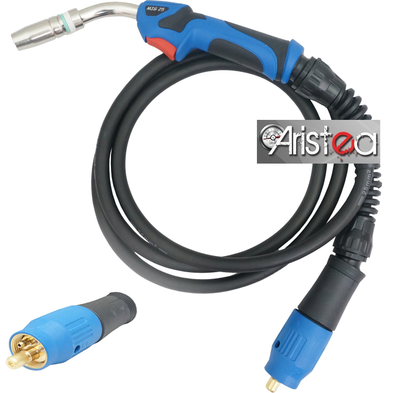 5m Schlauchpaket BINZEL MIG/MAG Schweißbrenner MB GRIP 25 AK Mit – Gasgekühlt Wig Schweißgerät
