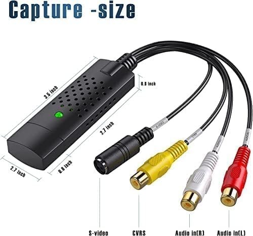 USB Digital Capture Device, RCA to USB Video Digital Converter, For Mac or PC - Picture 5 of 6
