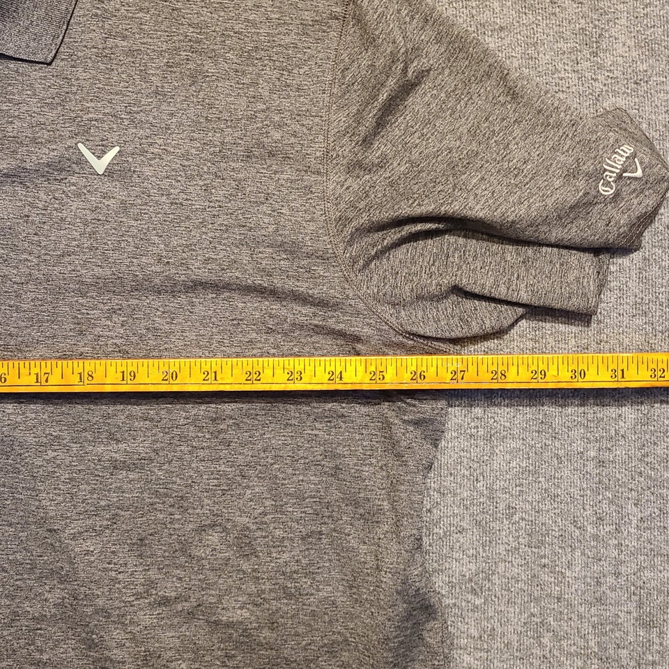 Callaway Golf Polo Gray Shirt Mens XXL Short Sleeve Polyester Blend eBay