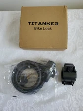 Titanker Bike Lock Cable, 4 Feet Bike Cable Lock with keys   NEW!!
