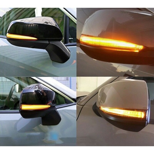 2* Sequential Smoked LED Side-Mirror Turn Signal Light For Tacoma RAV4 09-15 eBa
