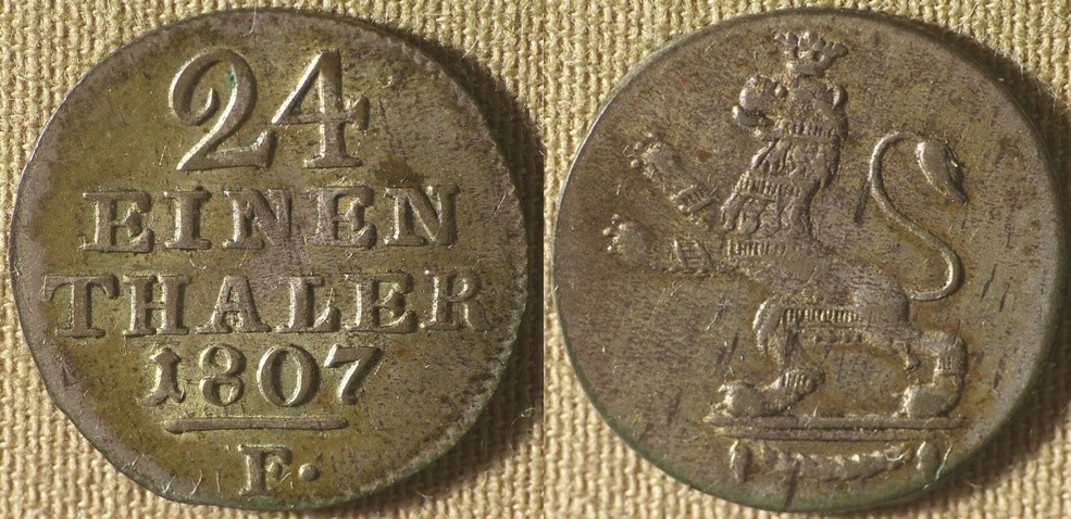 Germany State : Hesse-Cassel 1804F 1/24 Th. CH.AU #554.1 IR8403 | eBay