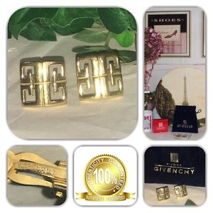 Authentic COUTURE GIVENCHY GG GOLD PLATED EARRINGS!