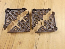 4 Antique Style Shelf Brace Wall Bracket Cast Iron Brackets SMALL Architectural
