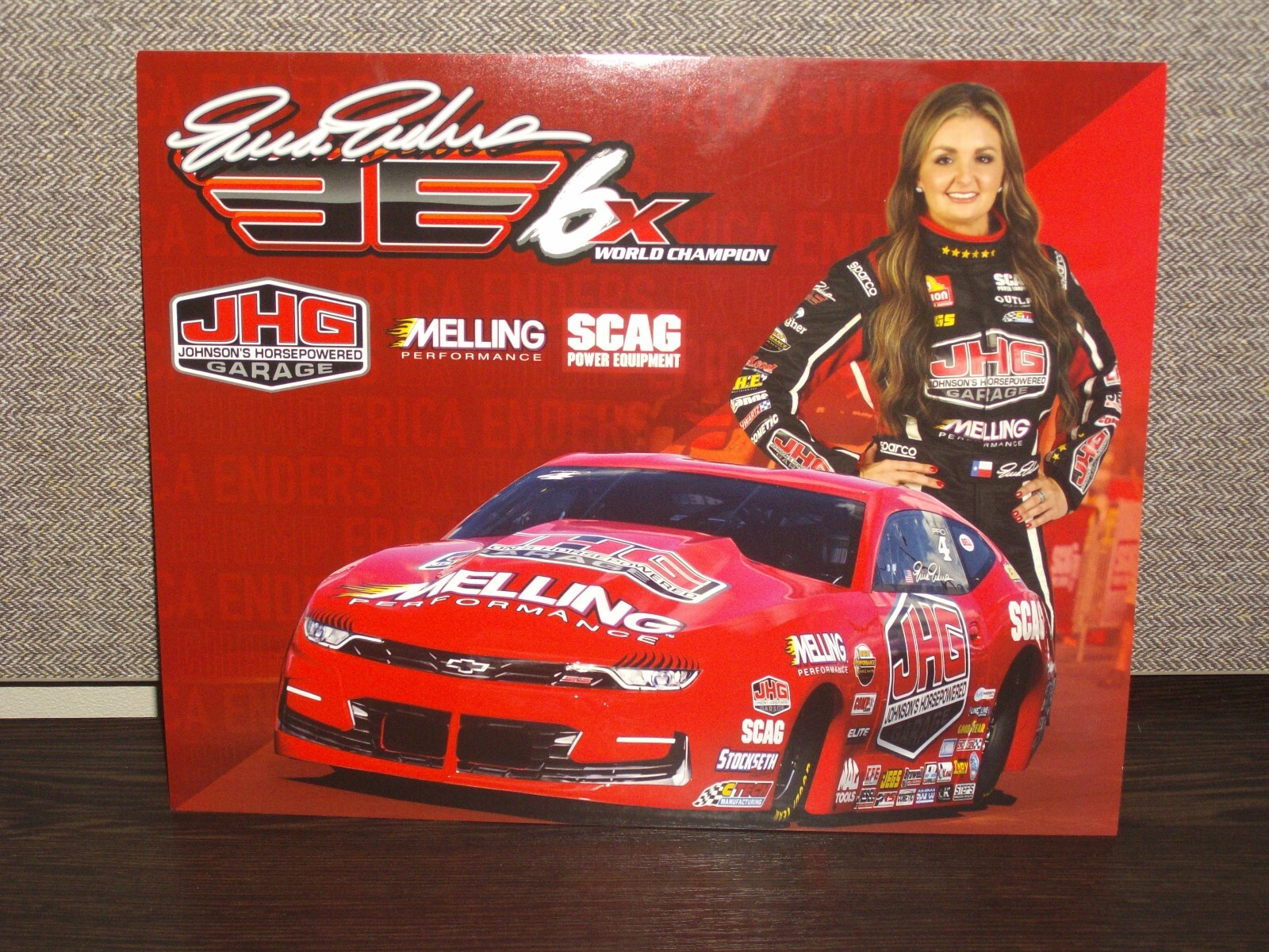 2025 ERICA ENDERS JOHNSON'S HORSEPOWERED GARAGE PRO STOCK NHRA POSTCARD