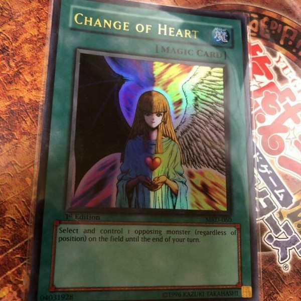 Yugioh Change of Heart Ultra RARE 1st Mrd060 English EX Konami for