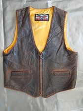 Jeff Hamilton JH vintage Leather looney tunes biker VEST medium