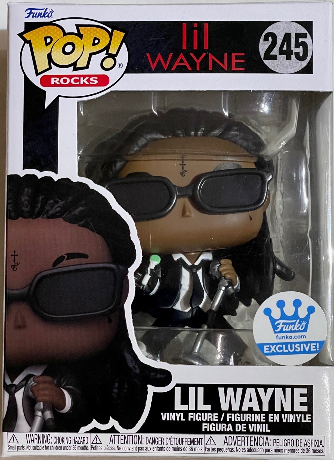 New Pop Rocks Lil Wayne Figure Funko Exclusive - Lil Wayne With Lollipop #245