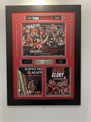 Georgia Bulldogs Back To Back Champions Frame