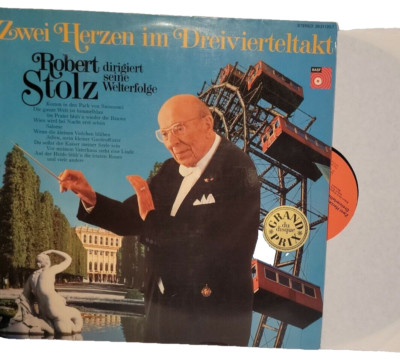 Robert Stolz Zwei Herzen Im Dreivierteltakt Vinyl Record Double Album BASF