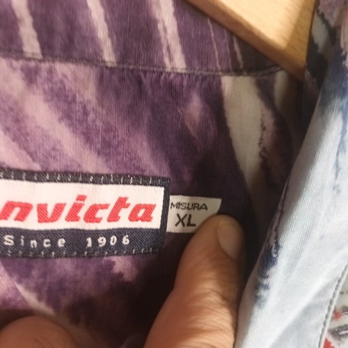 VINTAGE 90'S INVICTA CRAZY PATTERN SHIRT HAWAII FLOWERS FLOREALE XL CAMICIOTTO - Picture 4 of 20