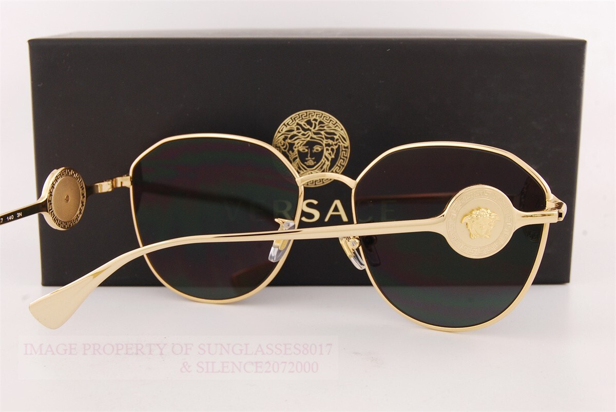 Brand New VERSACE Sunglasses VE 2259D 1002/87 Gold/Dark Gray  display picture 3