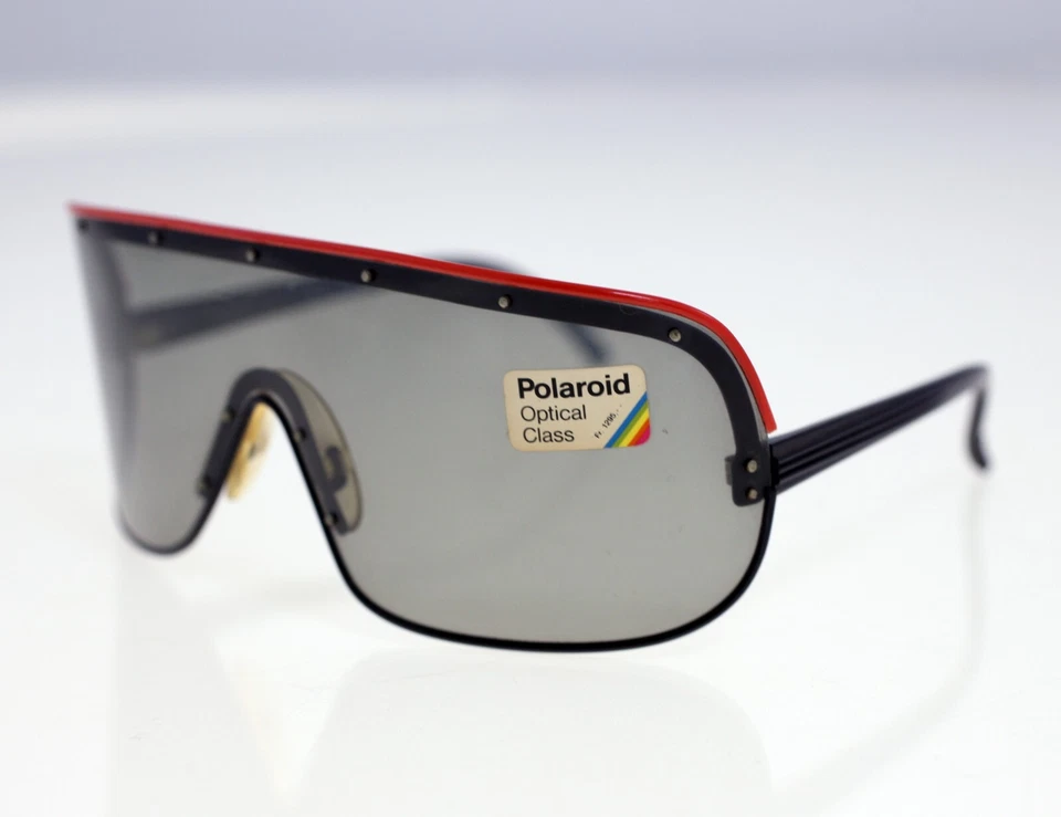 Gafas de sol Polaroid 4605B vintage para hombre escudo-circa años 80-NUEVO STOCK ANTIGUO-26g Foto 2 de 4