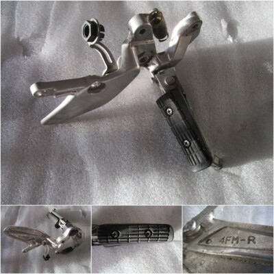 Yamaha YZF 750 R 4HN Front Right Footrest + Holder Plate Driver