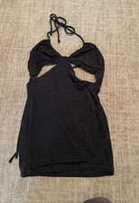 black mini dress