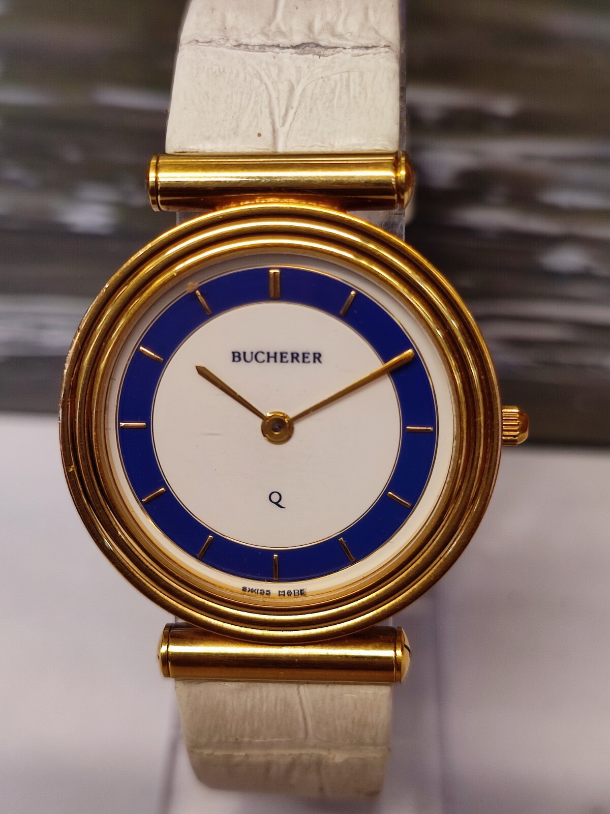 Quartz Bucherer Swiss Watch BUCHERER QUARTZ WHITE DIAL 667104