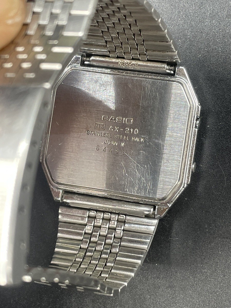 Casio AX-210 Rare Vintage LCD Watch Module 118 | eBay