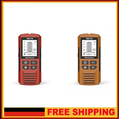 6-in-1 Stud Finder Wall Scanner for 1-1/2 Inch Drywall Stud Center Detect(Red) D