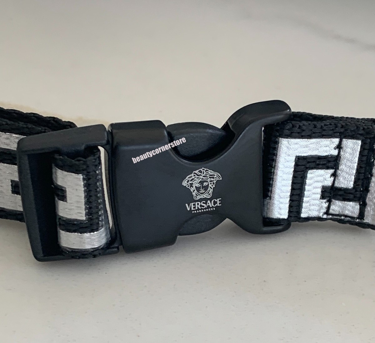 Versace Fragrances Black Logo Cosmetic Belt bag New with dust bag Versace fragrance belt bag/ fanny pack New | Mercari main image 3