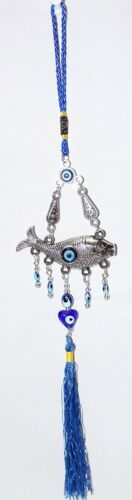 Evil Eye and Fish Hanging Ornament - Picture 1 of 2