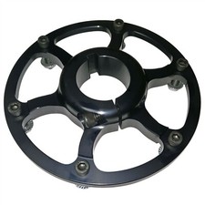 NEW 40mm Clamp-On Sprocket Hub 8mm Keyway Black Go Kart Racing Parts Drift Trike